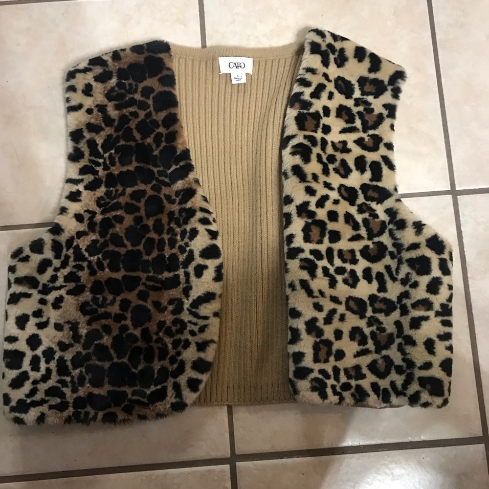 Leopard vest